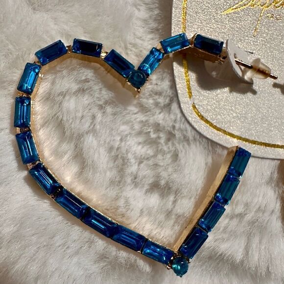Earrings Women Blue Heart Bohemian
Hoop Cute Trendy Jewelry Earrings - Picture 5 of 14